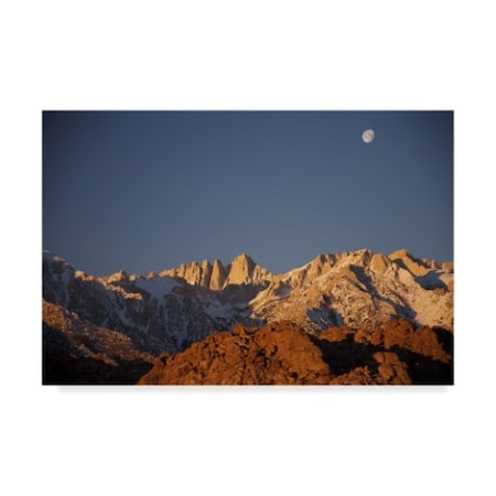 American School 'Alabama Hills Moonrise' Canvas Art,16x24